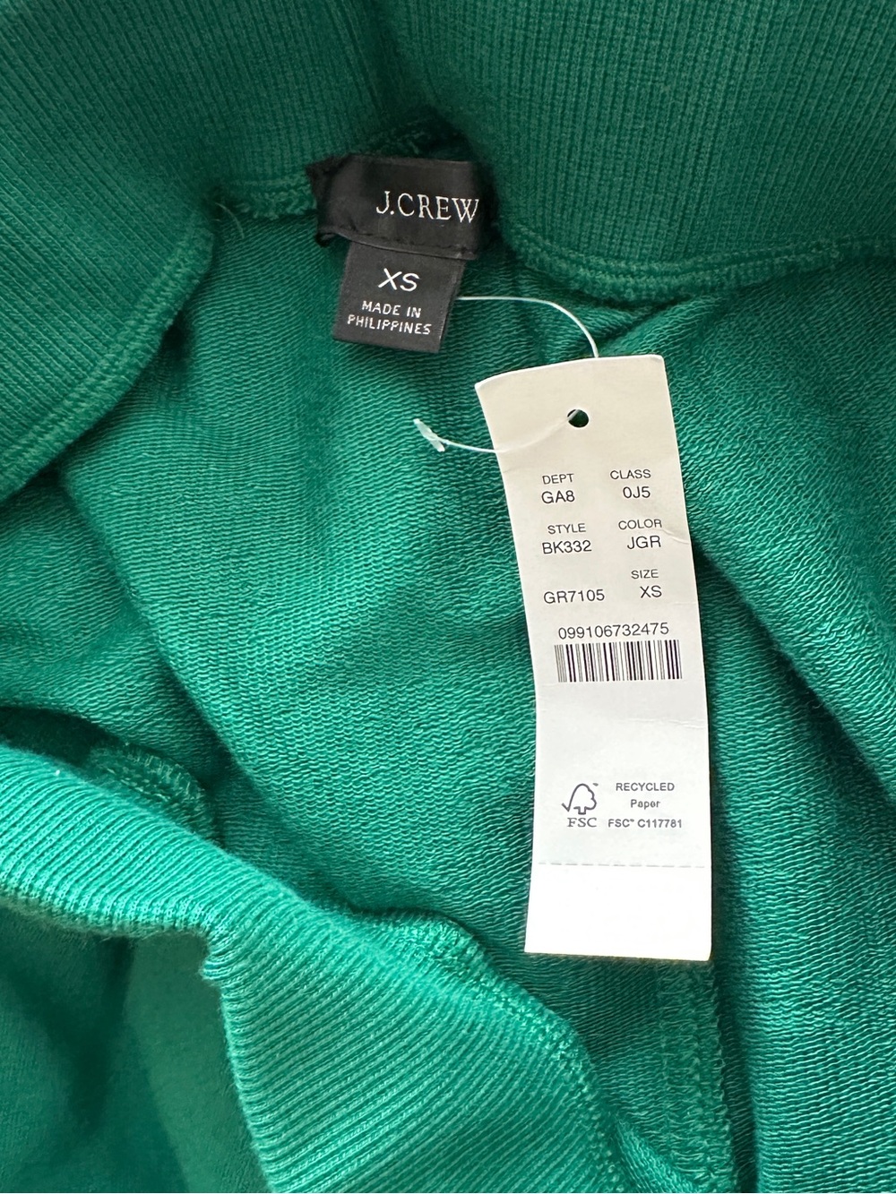 J. Crew Stretch terry colorblock jogger pant - Picture 3 of 6